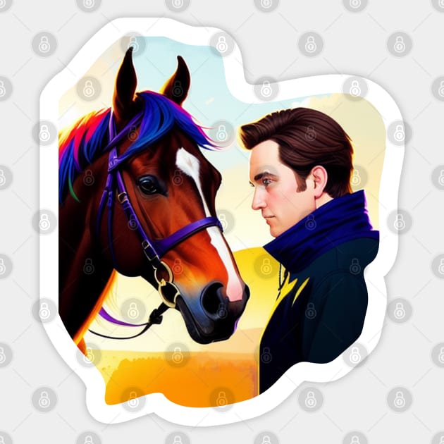 Horseman love Sticker by Nobiya